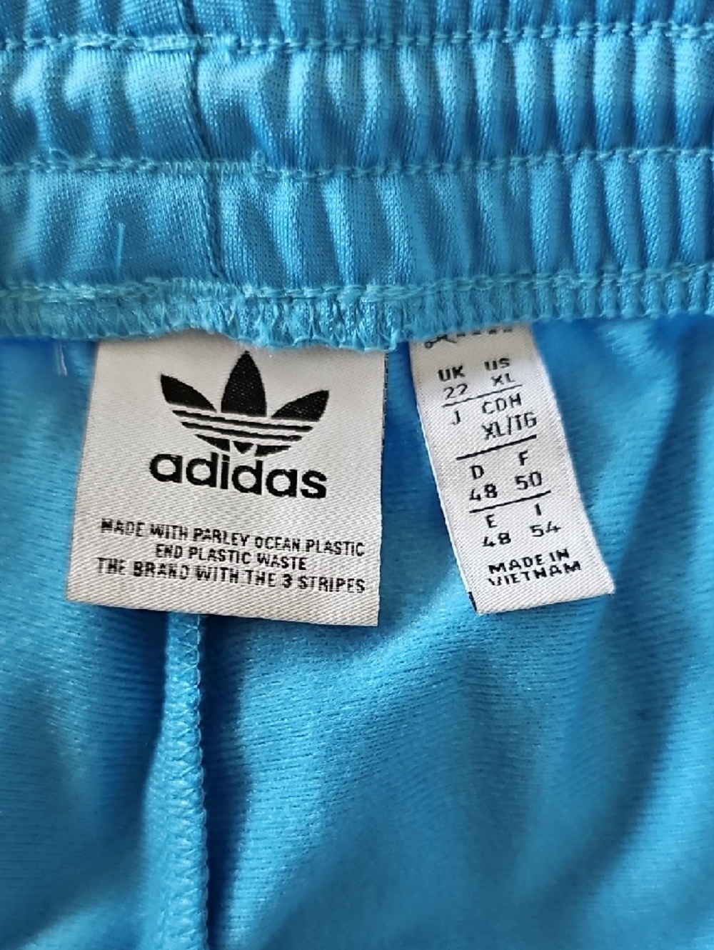 adidas Blue Track Jacket and Pants with White Stripes - Picture 4 of 6